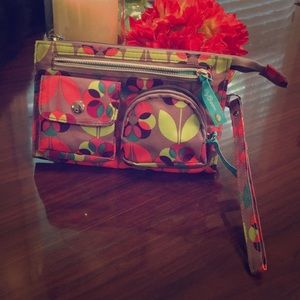 Lily Bloom Floral Wristlet